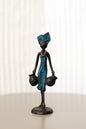 Water Carrier" Bronze Sculpture (Blue)